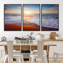Tropical Ocean Sunset Wall Art Canvas Print, Golden Beach by MyGreatCanvas | Canvas Wall Art Prints | Photo Prints & Wall Decor