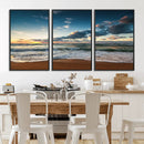 Ocean Beach Wall Art Canvas Print Sunset Artwork Print