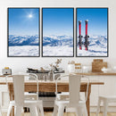 Ski Season Snow Wall Art Canvas Print