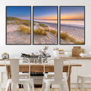 Sunrise On The Beach Wall Art Canvas Print
