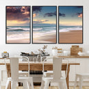 Cloudy Weather Beach Sunset Canvas Print | Sunrise Wall Art by MyGreatCanvas | Canvas Wall Art Prints | Photo Prints & Wall Decor