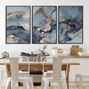 Multipanel Marble Fluid Effect Wall Art Abstract Canvas Wall