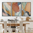 Boho Wall Art Canvas Print Set, Watercolor Boho Wall Art