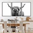 Fanny Scottish Highland Cow Cattle Art Print Farmhouse Wall by MyGreatCanvas | Canvas Wall Art Prints | Photo Prints & Wall Decor