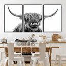 Scottish Highland Cow Cattle Art Print Wall Art Canvas Print by MyGreatCanvas | Canvas Wall Art Prints | Photo Prints & Wall Decor