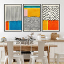 Canvas Print Wall Art Abstract Illustrs Art Boho, Framed