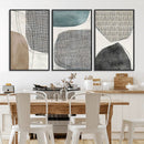 Canvas Print Wall Art Abstract Art Boho, Framed Boho Decor