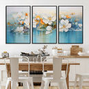 Abstract Flower Wall Art Canvas Print