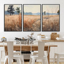 Golden Fields Canvas Wall Art Print – Serene Landscape of