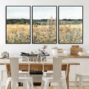 Wildflower Field Wall Art Canvas | Nature-Inspired Landscape