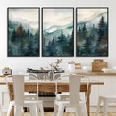 Serenity Forest Wall Art Canvas | Foggy Mountain Landscape