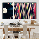 Vinyl Record and Album Collection Canvas Wall Art - Retro