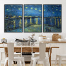 Vincent van Gogh Starry Night over the Rhone Abstract Wall