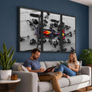 RedBull Formula 1 Canvas Wall Art Print