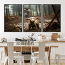 Jesus Lost Lamb Canvas Wall Art – Heartwarming Woodland by MyGreatCanvas | Canvas Wall Art Prints | Photo Prints & Wall Decor