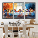 Abstract Watercolor The Last Supper Wall Art
