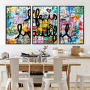 Life Beautiful Art Print - Banksy Graffiti Wall Art Canvas by MyGreatCanvas | Canvas Wall Art Prints | Photo Prints & Wall Decor