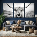 Scottish Cow Wall Art Canvas Print by MyGreatCanvas | Canvas Wall Art Prints | Photo Prints & Wall Decor