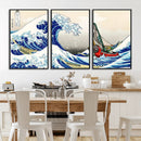 Katsushika Hokusai Kanagawa Giant Wave Wall Art Canvas Print