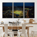 Michigan Stadium Night Game Wall Art – Sports Arena Aerial by MyGreatCanvas | Canvas Wall Art Prints | Photo Prints & Wall Decor