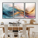 Abstract Flowing Colors Wall Art Canvas Print