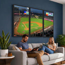 Angel Stadium Aerial Canvas Print – Los Angeles Angels
