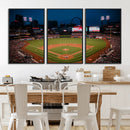 St. Louis Cardinals Baseball Team Print - Busch Stadium Wall by MyGreatCanvas | Canvas Wall Art Prints | Photo Prints & Wall Decor