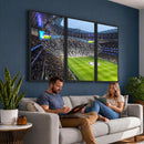 Tottenham Hotspur Stadium Canvas Print, Match Day Triple