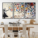 Banksy Graffiti Wall Art Canvas Print: Girl Releasing