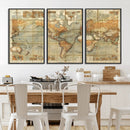 Push Pin World Map Canvas Print – Travel Tracker Wall Art by MyGreatCanvas | Canvas Wall Art Prints | Photo Prints & Wall Decor