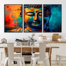 Colorful Buddha Wall Art – Framed Abstract Portrait Canvas by MyGreatCanvas | Canvas Wall Art Prints | Photo Prints & Wall Decor