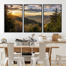 Sunrise Over the Smoky Mountains Canvas Wall Art –