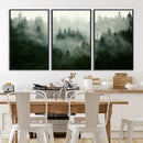 Misty Forest Wall Art – Tranquil Green Woodland Canvas by MyGreatCanvas | Canvas Wall Art Prints | Photo Prints & Wall Decor