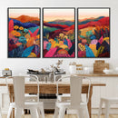 YAYOI KUSAMA Abstract Print - Landscape Canvas Wall Art