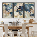 World Map Canvas Print – Framed Wall Art for Couples, by MyGreatCanvas | Canvas Wall Art Prints | Photo Prints & Wall Decor