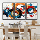 Abstract Wall Art, Rings Wall Art Canvas Print
