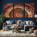 Abstract Tree Ring Art, Colorful Tree Ring Wall Decor, by MyGreatCanvas | Canvas Wall Art Prints | Photo Prints & Wall Decor