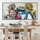 Shai Yossef Style Canvas Art - Joyful African Black Kids