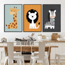 Boho Jungle Animal Nursery Wall Art Prints – Safari Decor
