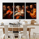 Religious Canvas Wall Art Print - Madonna and Child with