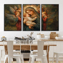 Mary Jesus Canvas Wall Art Print - Madonna and Child with