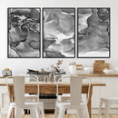 Black White Abstract Canvas Wall Art - Fluid Ink Artwork - by MyGreatCanvas | Canvas Wall Art Prints | Photo Prints & Wall Decor
