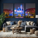 Disney Castle Wall Art Canvas Print – Magical Fairytale