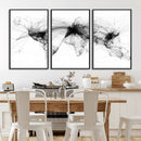 Abstract World Map Wall Art – Framed Geometric Line Canvas by MyGreatCanvas | Canvas Wall Art Prints | Photo Prints & Wall Decor