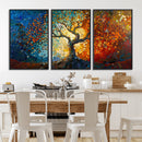 Yggdrasil Tree of Life Mosaic Stained Glass Wall Art Canvas,
