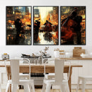 Jazz Wall Art Canvas Print – Colorful Musical Instrument
