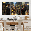 Jazz Canvas Wall Art Print – Abstract African American Music