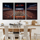 Texas Stadium Night Game Wall Art Canvas Print – Vibrant