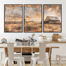 Rustic Farmhouse Wall Art Canvas Print | Barn and Field