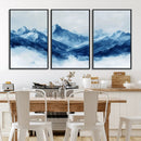 Blue Mountains Wall Art – Framed Snowy Range Canvas Artwork, by MyGreatCanvas | Canvas Wall Art Prints | Photo Prints & Wall Decor